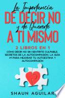 Libro La Importancia de Decir No y de Quererte a ti Mismo