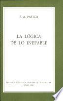 Libro La lógica de lo inefable