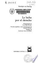 Libro La lucha por el derecho