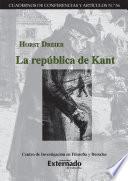 Libro La república de Kant