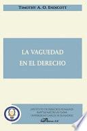 Libro La vaguedad en el derecho