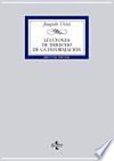 Libro Lecciones de derecho de la información