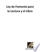 Libro Ley de Fomento para la Lectura y el Libro