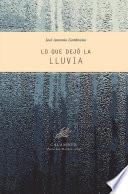 Libro Lo que dejó la lluvia