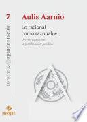 Libro Lo racional como razonable