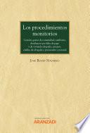 Libro Los procedimientos monitorios