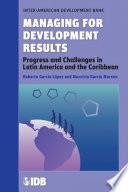 Libro Managing for Development Results