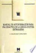 Libro Manual de autoformación para una didáctica de la lengua-cultura extranjera