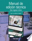 Libro Manual de edición técnica