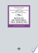 Libro Manual de Historia del Derecho