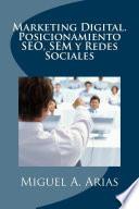 Libro Marketing Digital. Posicionamiento SEO, SEM y Redes Sociales