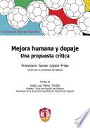 Libro Mejora humana y dopaje
