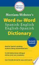 Libro Merriam-Webster's Word-For-Word Spanish-English Dictionary