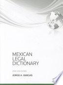 Libro Mexican Legal Dictionary