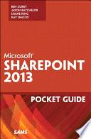 Libro Microsoft SharePoint 2013 Pocket Guide