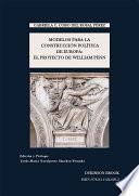 Libro Modelos para la construcción política de Europa: el proyecto de William Penn.