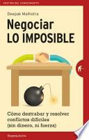 Libro Negociar lo imposible