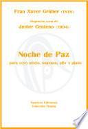 Libro Noche de Paz para coro mixto, soprano, alto y piano