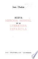 Libro Nueva historia manual de la literatura española