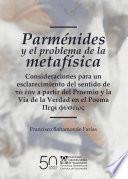 Libro Parménides y el problema de la metafísica.