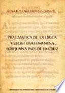 Libro Pragmática de la lírica y escritura femenina