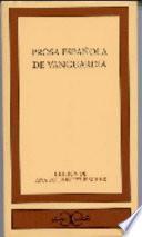 Libro Prosa española de vanguardia