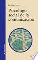 Libro Psicología social de la comunicación