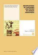 Libro Recopilatorio de canciones con textos en lengua aragonesa