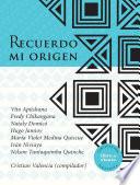Libro Recuerdo mi origen
