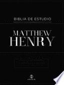 Libro RVR Biblia de Estudio Matthew Henry, Piel Fabricada