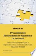 Libro SGC-24 Procedimiento Gestión de Reclutamiento y Selección de Personal
