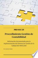 Libro SGC-25 Procedimiento Gestión de Contabilidad