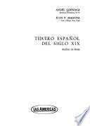 Libro Teatro español del siglo XIX