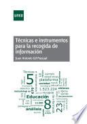 Libro TÉCNICAS E INSTRUMENTOS PARA LA RECOGIDA DE INFORMACIÓN