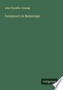 Libro Tennyson's in Memoriam