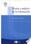 Libro Teoría y análisis de la entonación