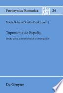Libro Toponimia de España