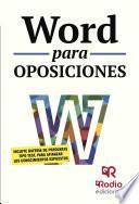 Libro Word para oposiciones